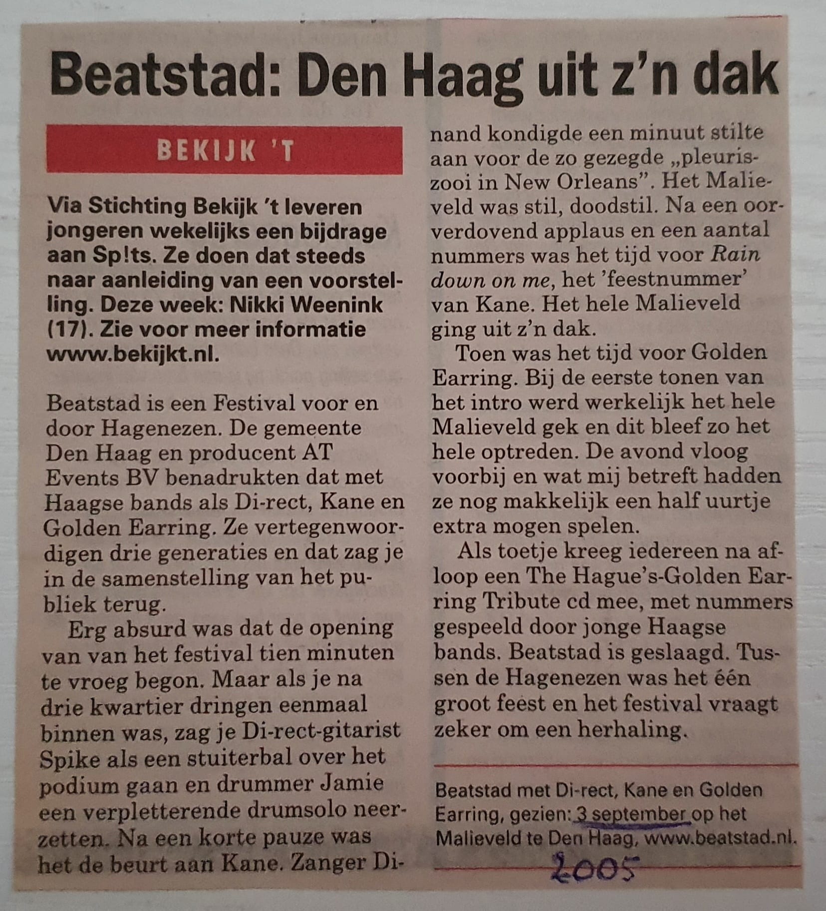 Beatstad festival September 03 2005 review